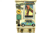 MNK Home Decorative Wall Box - Feature Volkswagen Theme & Picture Frame - Wall Mounted Key Holder - Instant Household Storage Organizer - Perfect Wall Decor for Hallway, Kitchen, Living Area & Office