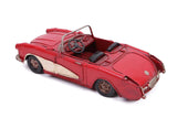 MNK Home Decorative Metal Chevrolet Classic Nova Car - Red