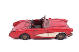 MNK Home Decorative Metal Chevrolet Classic Nova Car - Red