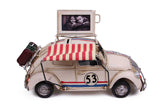 MNK Home Decorative Diecast Car - Made from Metal - Volkswagen Beetle Cabriolet Model - Ideal for Home Decor & Party Favor for Friends & Family Members, Multicolor