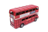 MNK Home Decorative Diecast Bus - Made From Metal - Features London City Double Decker Model - Ideal for Home Decor & Party Favors - Perfect Gift for Friends & Family Members, Red