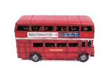 MNK Home Decorative Diecast Bus - Made From Metal - Features London City Double Decker Model - Ideal for Home Decor & Party Favors - Perfect Gift for Friends & Family Members, Red