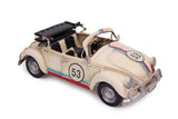 MNK Home Decorative Diecast Car - Made from Metal - Volkswagen Beetle Cabriolet Model - Ideal for Home Decor & Party Favor for Friends & Family Members, Multicolor