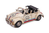 MNK Home Decorative Diecast Car - Made from Metal - Volkswagen Beetle Cabriolet Model - Ideal for Home Decor & Party Favor for Friends & Family Members, Multicolor