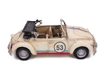 MNK Home Decorative Diecast Car - Made from Metal - Volkswagen Beetle Cabriolet Model - Ideal for Home Decor & Party Favor for Friends & Family Members, Multicolor