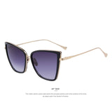 MERRY'S Fashion Women Sunglasses Cat Mirror Glasses Metal Cat Eye Sunglasses Women Brand Designer High Quality Square S'8222