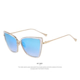MERRY'S Fashion Women Sunglasses Cat Mirror Glasses Metal Cat Eye Sunglasses Women Brand Designer High Quality Square S'8222