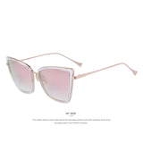 MERRY'S Fashion Women Sunglasses Cat Mirror Glasses Metal Cat Eye Sunglasses Women Brand Designer High Quality Square S'8222