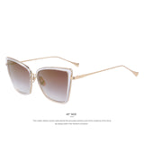 MERRY'S Fashion Women Sunglasses Cat Mirror Glasses Metal Cat Eye Sunglasses Women Brand Designer High Quality Square S'8222