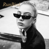 RunBird Fashion Women Small Rectangle Sunglasses UV400