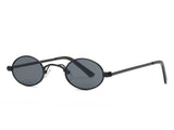 AEVOGUE Sunglasses For Women Small Oval Alloy Frame Vintage Color UV400