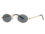AEVOGUE Sunglasses For Women Small Oval Alloy Frame Vintage Color UV400