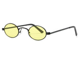 AEVOGUE Sunglasses For Women Small Oval Alloy Frame Vintage Color UV400