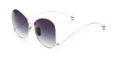 Rose Pink Mirror Round New Brand Designer Women Sunglasses