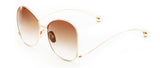 Rose Pink Mirror Round New Brand Designer Women Sunglasses
