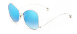 Rose Pink Mirror Round New Brand Designer Women Sunglasses
