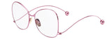 Rose Pink Mirror Round New Brand Designer Women Sunglasses