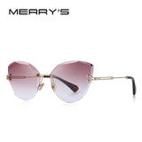 MERRY'S DESIGN Women Rimless Sunglasses Gradient Lens UV400 Protection S'6078