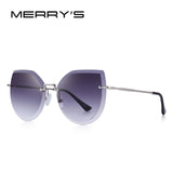 MERRY'S DESIGN Women Rimless Cat Eye Sunglasses Gradient Lens UV400 Protection S'6355