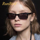 Vintage Sunglasses Women Rectangle Glasses Brand Designer Small Retro Shades