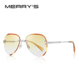 MERRY'S DESIGN Women Rimless Pilot Sunglasses Gradient Lens UV400 Protection S'6121