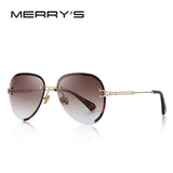 MERRY'S DESIGN Women Rimless Pilot Sunglasses Gradient Lens UV400 Protection S'6121