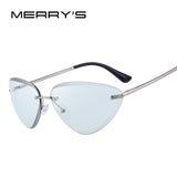 MERRY'S DESIGN Women Rimless Cat Eye Sunglasses Gradient Lens UV400 Protection S'6158