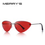 MERRY'S DESIGN Women Rimless Cat Eye Sunglasses Gradient Lens UV400 Protection S'6158