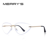 MERRY'S DESIGN Women Rimless Cat Eye Sunglasses Gradient Lens UV400 Protection S'6158