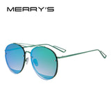 MERRY'S New Arrival Women Classic Brand Designer Rimless Sunglasses Twin Beam Metal Frame