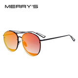 MERRY'S New Arrival Women Classic Brand Designer Rimless Sunglasses Twin Beam Metal Frame