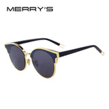 MERRY'S Women Cat Eye Sunglasses Classic Brand Designer Semi Rimless Sunglasses S'8082