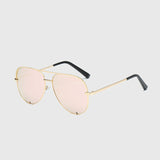 ROYAL GIRL Pilot Oval Sunglasses Women Men Brand Designer Metal Frame