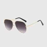ROYAL GIRL Pilot Oval Sunglasses Women Men Brand Designer Metal Frame