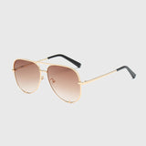 ROYAL GIRL Pilot Oval Sunglasses Women Men Brand Designer Metal Frame