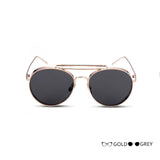 Evrfelan New Fashion pilot Sunglasses Women Oval HD Driving Sunglasses Pilot Glasses Metal Frame