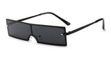 Smal Frame One Piece Sunglasses Women Brand Colorful Lens Square
