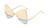 Brand Designer Oversized Butterfly Sunglasses Women Vintage Pink