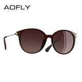 AOFLY Fashion Lady Sun glasses New Polarized Vintage Alloy Frame Classic Brand Designer Shades