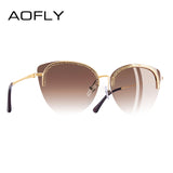 AOFLY BRAND DESIGN for Women Sunglasses Elegant Luxury Style Decoration Shades